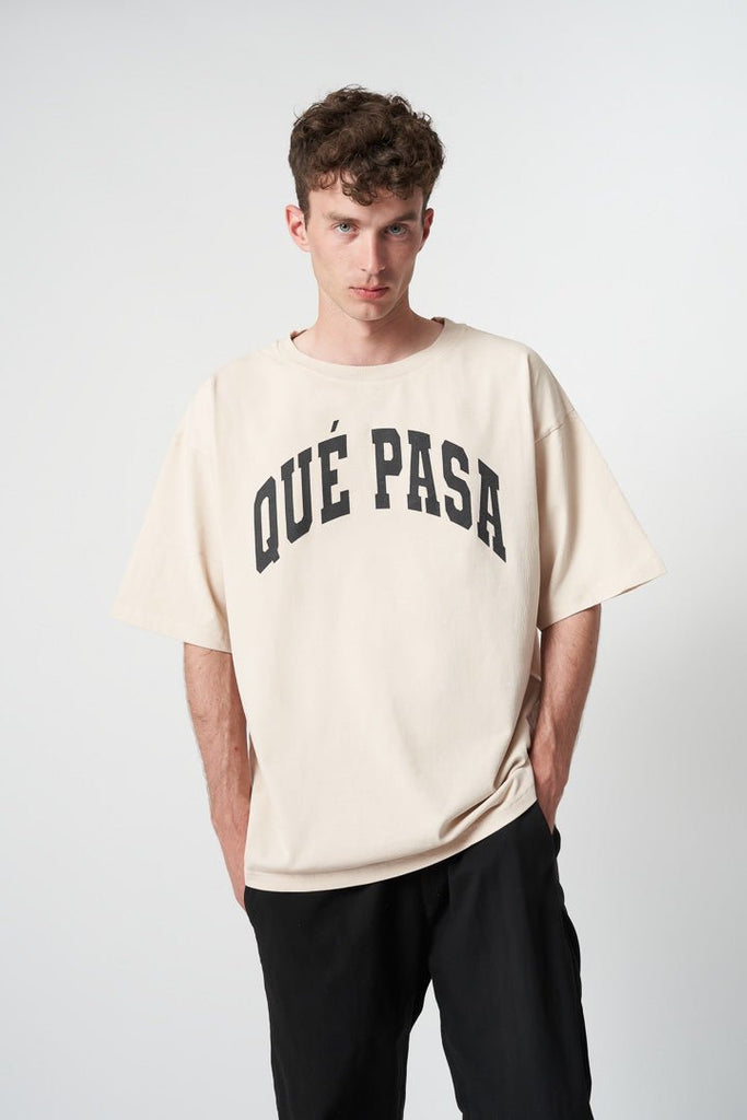 T-Shirt Classic Beige - Qué Pasa Clothing - 2
