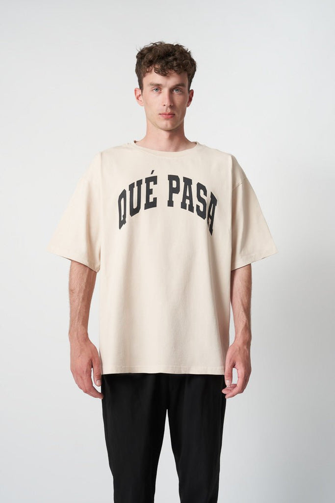 T-Shirt Classic Beige - Qué Pasa Clothing - 1